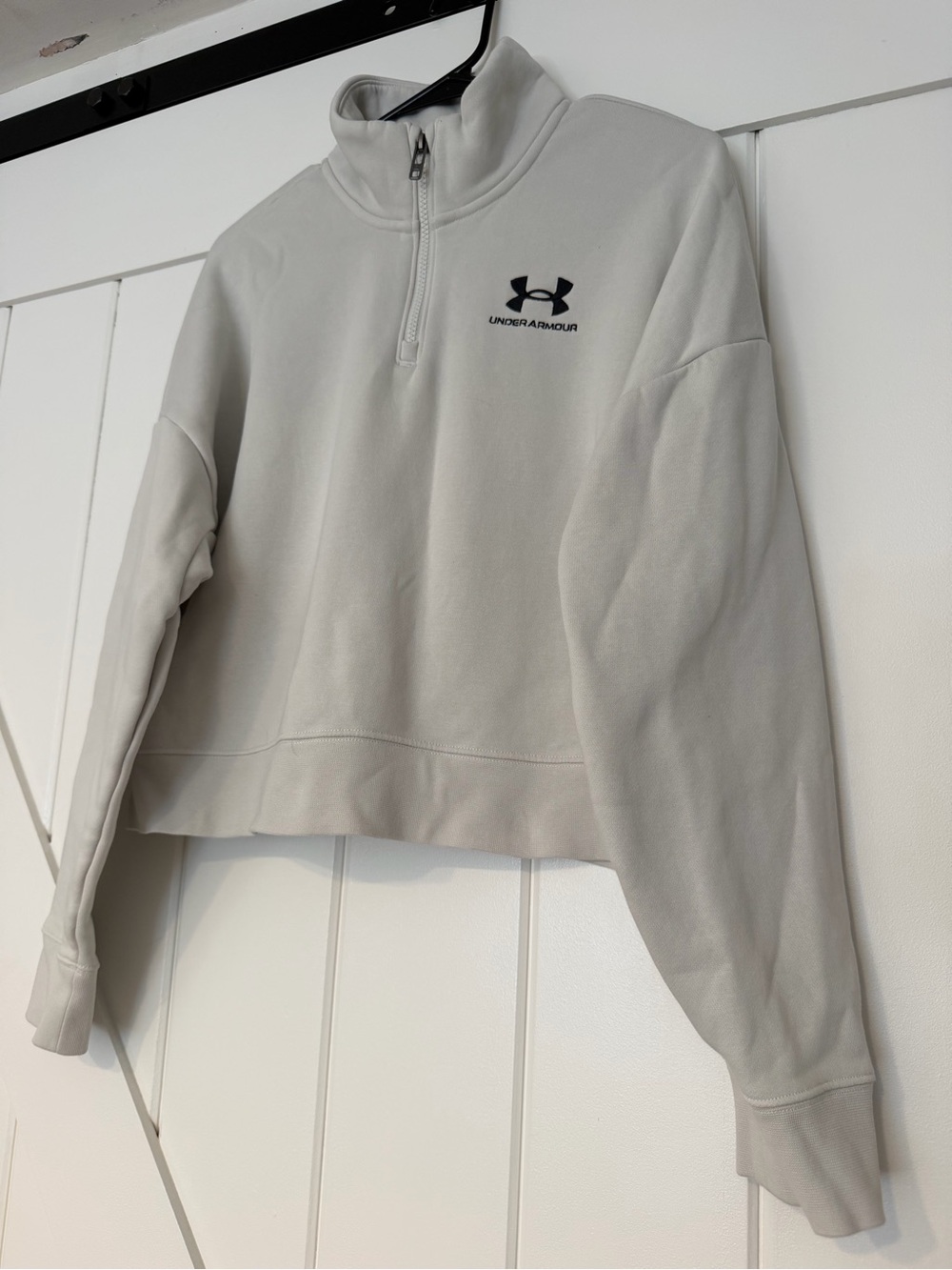 Under Armour Stone Gray Half-Zip Pullover